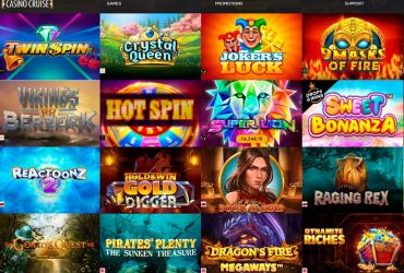Cruise casino - list of slot machines